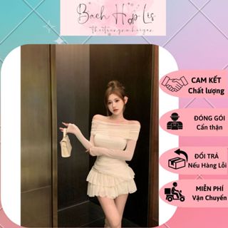 SET ÁO LỆCH VAI + CHÂN VÁY VOAN 3 TẦNG – SIÊU PHẨM QUYẾN RŨ & SANG TRỌNG