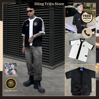 Áo Phông Bóng Rổ Nam A Di Đát Sọc Đen Thêu Logo Siêu Ngầu - Áo Bóng Rổ Nam Chất Cotton Siêu Đẹp