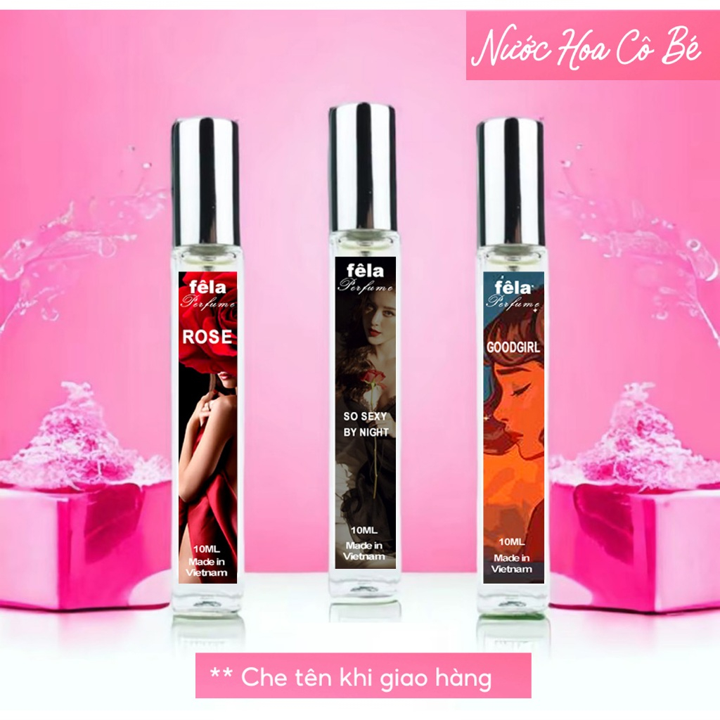 (Mua 3 tặng 1) Nước Hoa Vùng Kín / Nước Hoa Cô Bé Quyến Rũ Thơm Lâu Chai Xịt 10ml/20ml (CHE TÊN TINH TẾ)