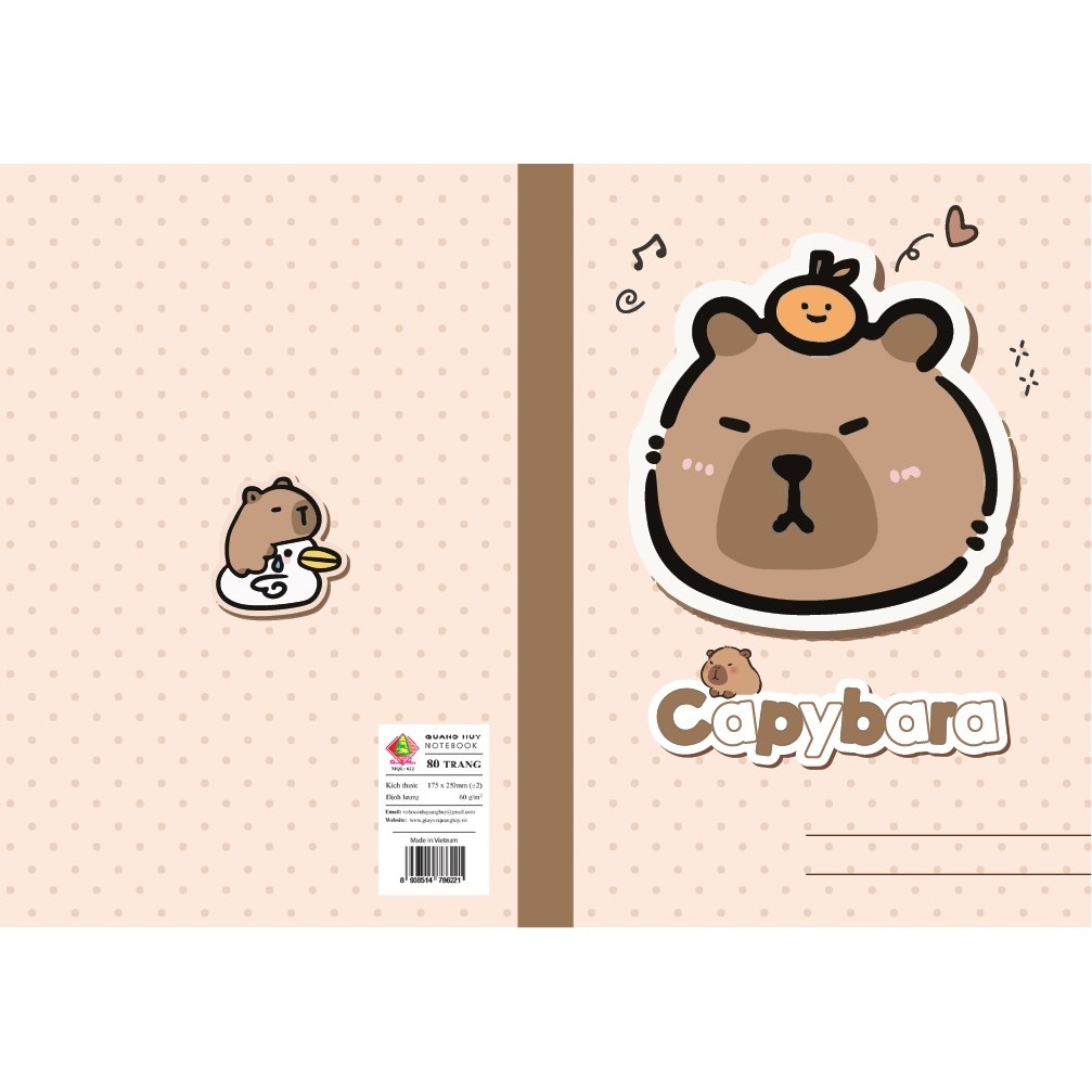 Vở Kẻ Ngang Gấu 72 Trang, vở học sinh Quang Huy, tập vở gấu luyện viết học sinh chất lượng cao