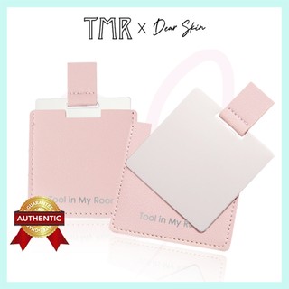 Gương Cầm Tay Mini Kèm Túi Đựng Light Pink TMR Phụ Kiện Trang Điểm Xinh Xắn Tiện Lợi Du Lịch