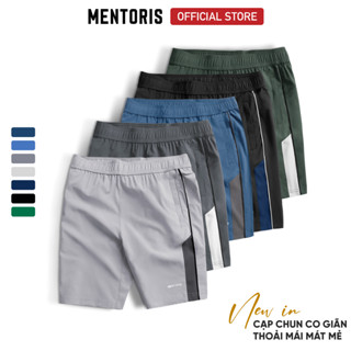 Quần shorts Nam Mentorism Thiết kế thể thao với vải gió cao cấp, mềm mại, vận động thoải mái MSR08