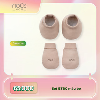Bao tay chân cho bé sơ sinh set tất cho bé trai bé gái NOUS NEWBORN họa tiết màu sắc dễ thương