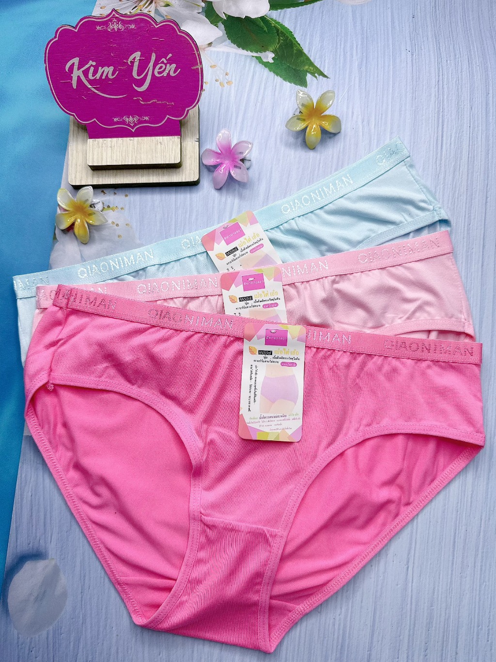 Combo 10 quần lót nữ, quần lót cotton Thái co giãn thoải mái từ 40-70kg (767) -kimyenmall