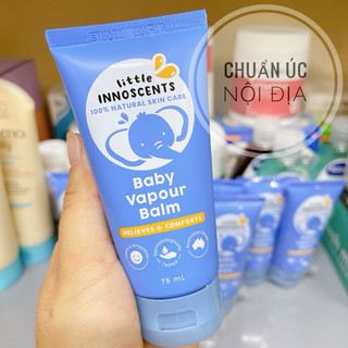 Dầu bôi ấm ngực Organic Little Innoscents cho bé 75ml của Úc