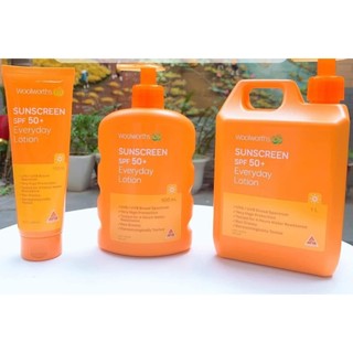 Kem chống nắng Woolworths Úc 50SPF++ 100ml và 1000ml