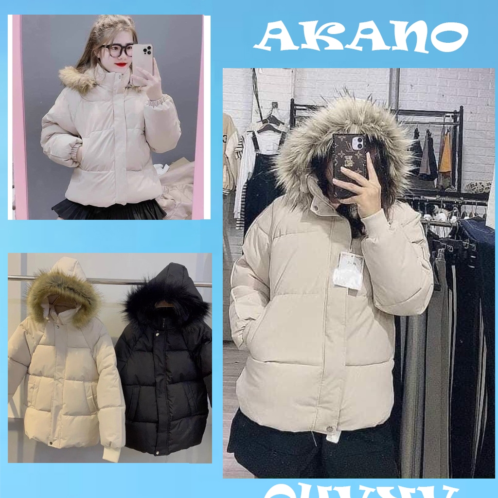 Áo Khoác phao nữ dáng ngắn, áo phao nữ uzzlang - mã AOPHAO01