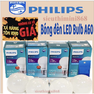 Bóng đèn led Philips Essential Bulb E27 A60 tiết kiệm điện, chất lượng sáng cao philips