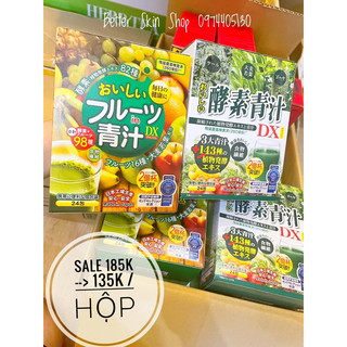 Bột Nước Ép Trái Cây Tươi & Rau Củ Tổng Hợp 98 Loại Trái Cây Japan  (Hộp 24 Gói)