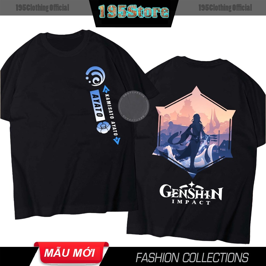 Áo Genshin Impact, Áo game Genshin Impact mẫu mới độc đẹp giá siêu rẻ, chất thun co giãn 4 chiều tho