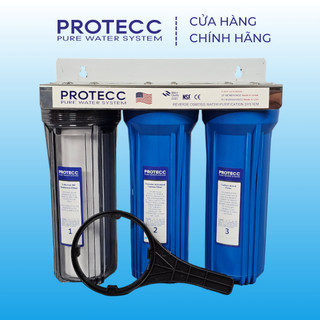 Bộ 3 Lọc Thô Sinh Hoạt 10 Inch PROTECC PT108 - Ly 1 Ron - Lọc Thô Nấu Ăn, Sinh Hoạt, Tiền Lọc