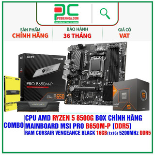 Combo amd b650m- 16g- ryzen 5 8500g- 36t