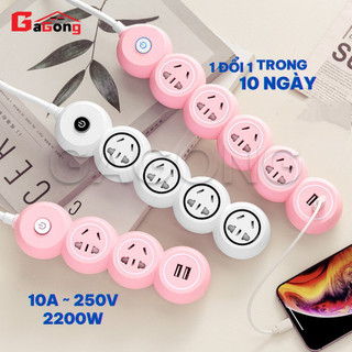 [🔥HCM /Rẻ🔥]  Ổ cắm điện thông minh đa năng chống giật chống cháy 2500W có ổ USB và công tắc nguồn toàn ổ tiện lợi