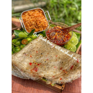 Set bánh tráng sốt me chanh muối