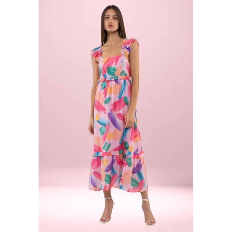 Đầm maxi màu sắc dư xịn