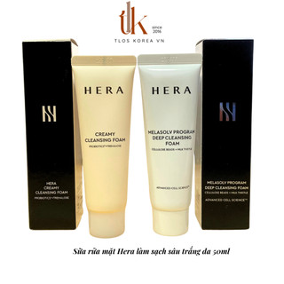 Sữa Rửa Mặt Hera Trắng/Hồng Melasolv Program Deep/Cream Cleasing Foam 50ml