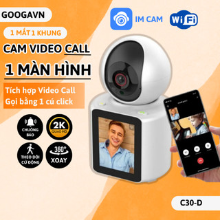 Camera WIFI App IMCAM Video Call, Thiết Kế Nhỏ Gọn, FULLHD, Công Nghệ AI, Xoay 360 Độ - BH 12 Tháng