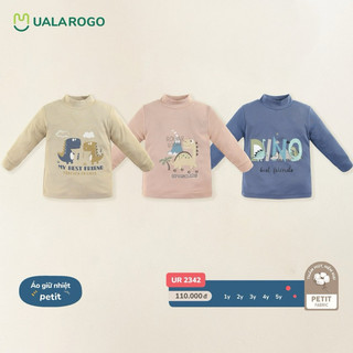 UALAROGO - Áo giữ nhiệt vải petit mềm mịn cho bé trai/bé gái
