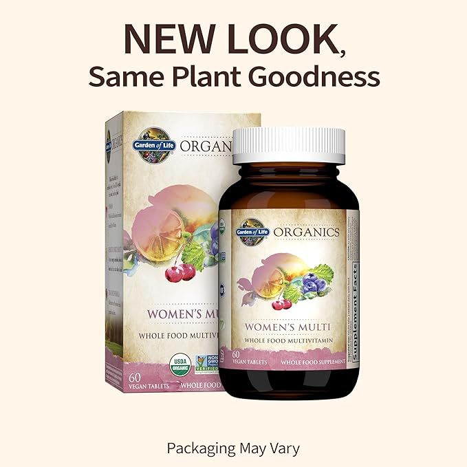 Viên Uống Vitamin Hữu Cơ Tổng Hợp Cho Phụ Nữ Garden of Life Organics Women's Multivitamin 60 viên