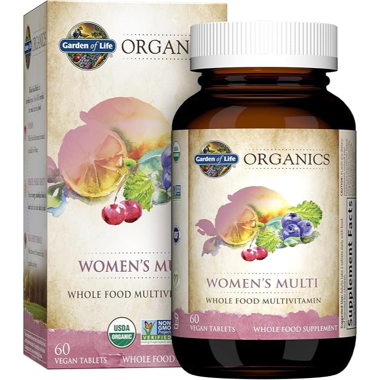 Viên Uống Vitamin Hữu Cơ Tổng Hợp Cho Phụ Nữ Garden of Life Organics Women's Multivitamin 60 viên