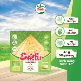 Bánh Tráng Nước Dừa Nướng Sẵn SACHI 70 Gam
