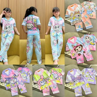 Bộ pijama quần dài tay ngắn bé gái mk 172