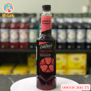 SYRUP DAVINCI DÂU - EUROPEAN STRAWBERRY DAVINCI GOURMET SYRUP
