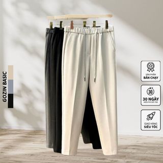 Quần âu nam cao cấp GOZIN BASIC công sở Hàn Quốc ống suông dáng baggy nam ống rộng dáng âu phong cách -JA30
