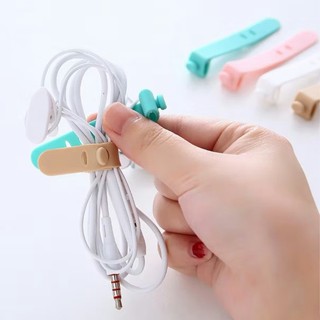 Dây quấn cáp tai nghe Silicon chống thất lạc chống rối nhiều màu dài 73mm JUYUPU