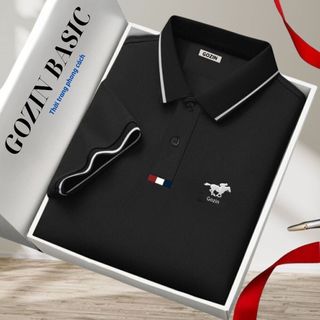 Áo polo nam CARLI vải cá sấu cotton interlock xuất xịn, nam tính, thanh lịch, sang trọng - GOZIN STORE 09