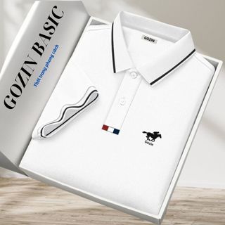 Áo polo nam BASIC SYMBOL vải cá sấu cotton interlock xuất xịn, nam tính, thanh lịch, sang trọng - GOZIN BASIC 09