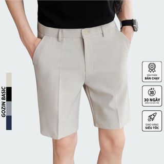 Quần tây âu short nam GOZIN BASIC ngắn thời trang cao cấp form đẹp -JA03