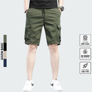 Quần short kaki nam GOZIN BASIC màu trẻ trung dáng bassic -JA02