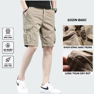 Quần đùi nam gozin basic chất liệu hàn quốc, quần short nam kaki 6 màu basic dễ phối đồ -ja02