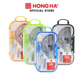 Bộ dụng cụ học tập Hồng Hà SM02 - Compa kèm eke thước kẻ (3483)