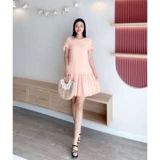 Đầm babydoll tơ lụa nhẹ nhàng thanh lịch cho nàng tiểu thư Freesz < 58kg