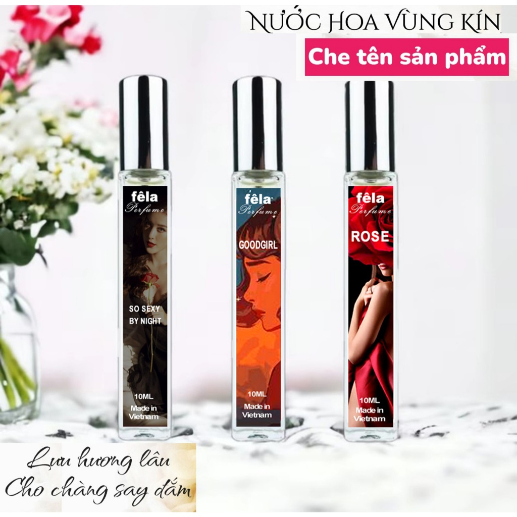 (Mua 3 tặng 1) Nước Hoa Vùng Kín / Nước Hoa Cô Bé Quyến Rũ Thơm Lâu Chai Xịt 10ml