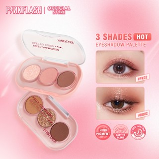  PINKFLASH Waterproof Eyeshadow Palette Matte Glitter High Pigment  3g 