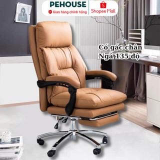 Ghế xoay văn phòng Ghế giám đốc bọc da nano đệm dày 15cm bảo hành 12 tháng Pehouse