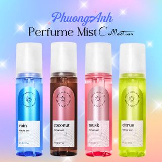 Perfume mist 177ml | xịt thơm nước hoa bath & body works body mist - musk | coconut | rain | citrus
