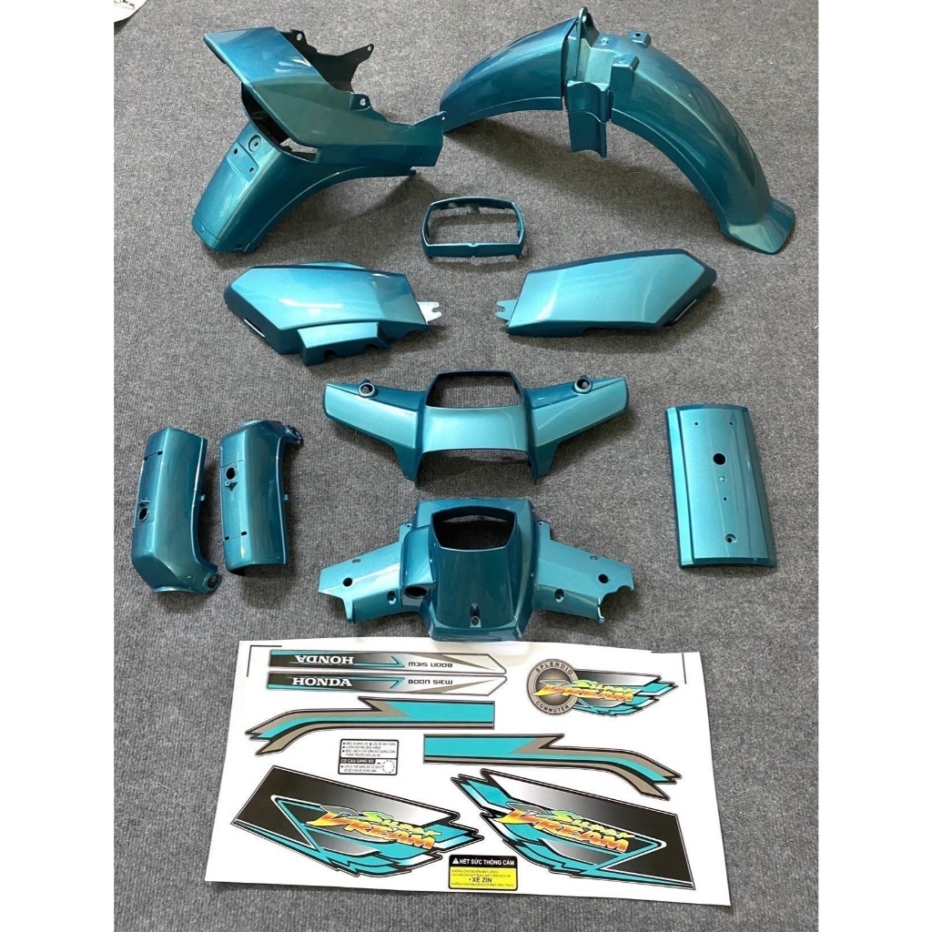 Dàn áo Xanh Lục Bảo Lắp Dream Việt -Dream Thái- Dream Tàu-Dream 50cc- Dream học sinh