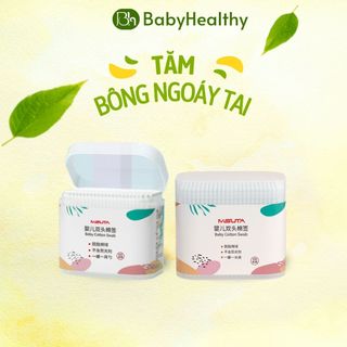 400 Cái Tăm Bông Ngoáy Tai Cho Bé Từ Sơ Sinh Misuta,được Làm Từ Bông Tự Nhiên An Toàn Cho Bé