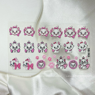 Sticker dán móng 5D Hoạt hình, Hello kitty