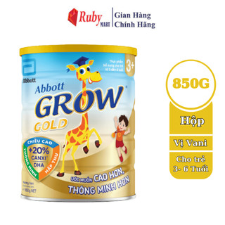 Sữa bột abbott grow 3+ 850g/lon cho trẻ từ 3-6 tuổi.