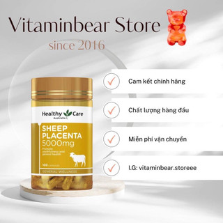 HEALTHY CARE SHEEP PLACENTA 5000MG NHAU THAI CỪU ÚC 100v