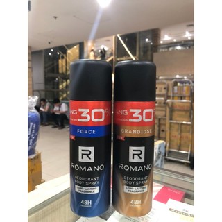 Xịt khử mùi toàn thân Romano