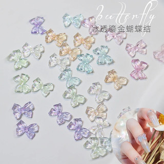 Set 30 nơ thạch nhũ nhiều màu trang trí móng tay siêu xinh