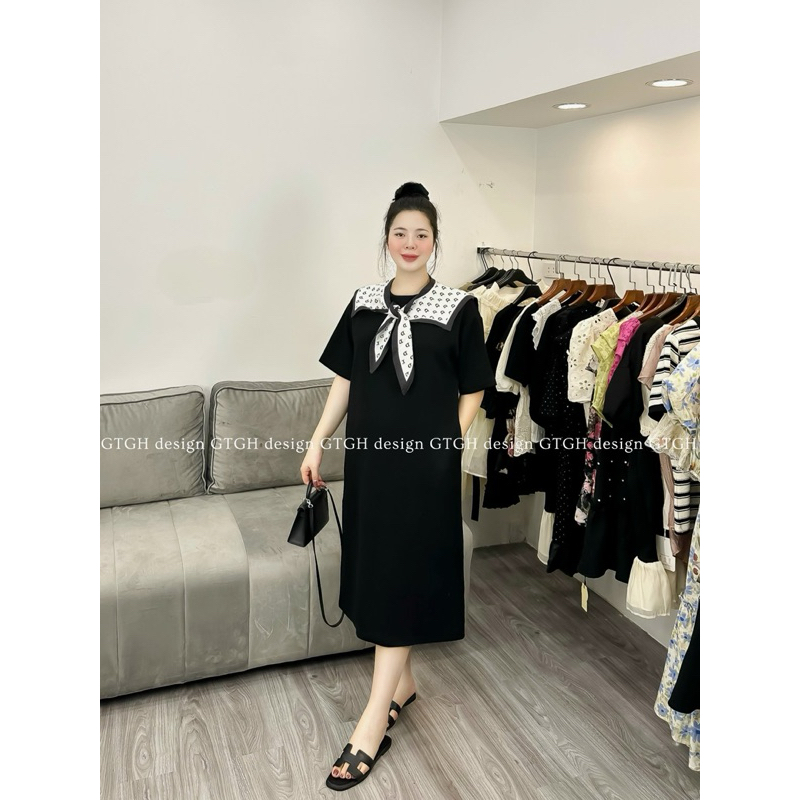 Váy nỉ umi kèm khăn 3D