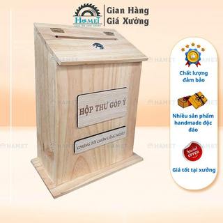 Hộp thư góp ý bằng gỗ thông - kiểu dáng hiện đại thích hợp cho công ty, văn phòng, cửa hàng, quán ăn uống