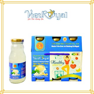 Lốc 6 chai Nước yến Vietroyal yến sào và đường cỏ ngọt chai 180ml